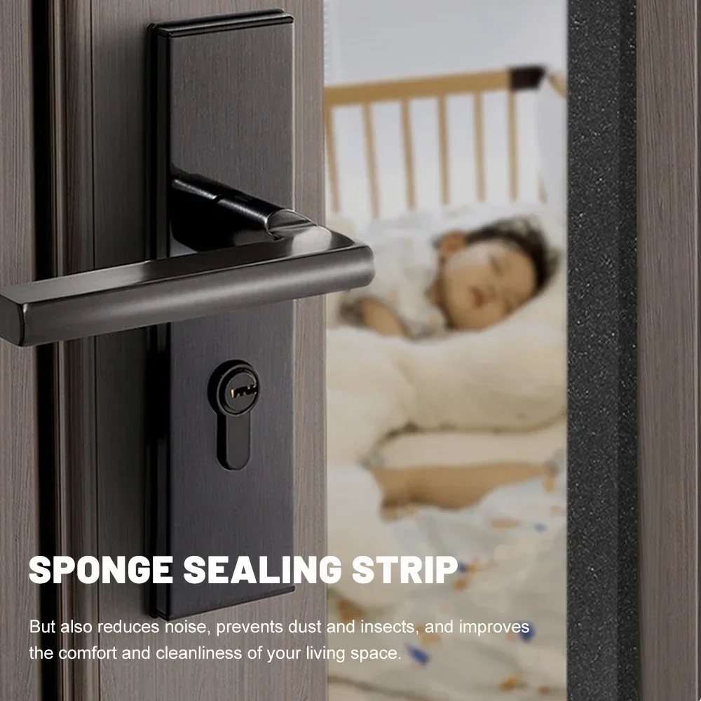 Sealing Strip Tape Self-Adhesive Sponge Sealing Strip Window Door Anti-collision Sealing Strips Windproof Sound-Proof Door Gap Foam Tapes