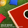 Solid Wood Premium Cornhole Set -  3 Feet x 2 Feet Game Boards, Includes Set of 8 Corn Hole Toss Bags 5