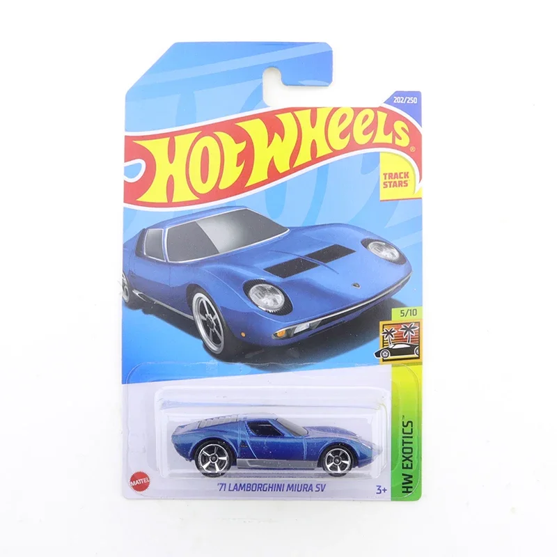 2022-202 Hot Wheels 71 LAMBORGHINI MIURA SV Mini Alloy Coupe 1/64 Metal Diecast Model Car Kids Toys Gift 3