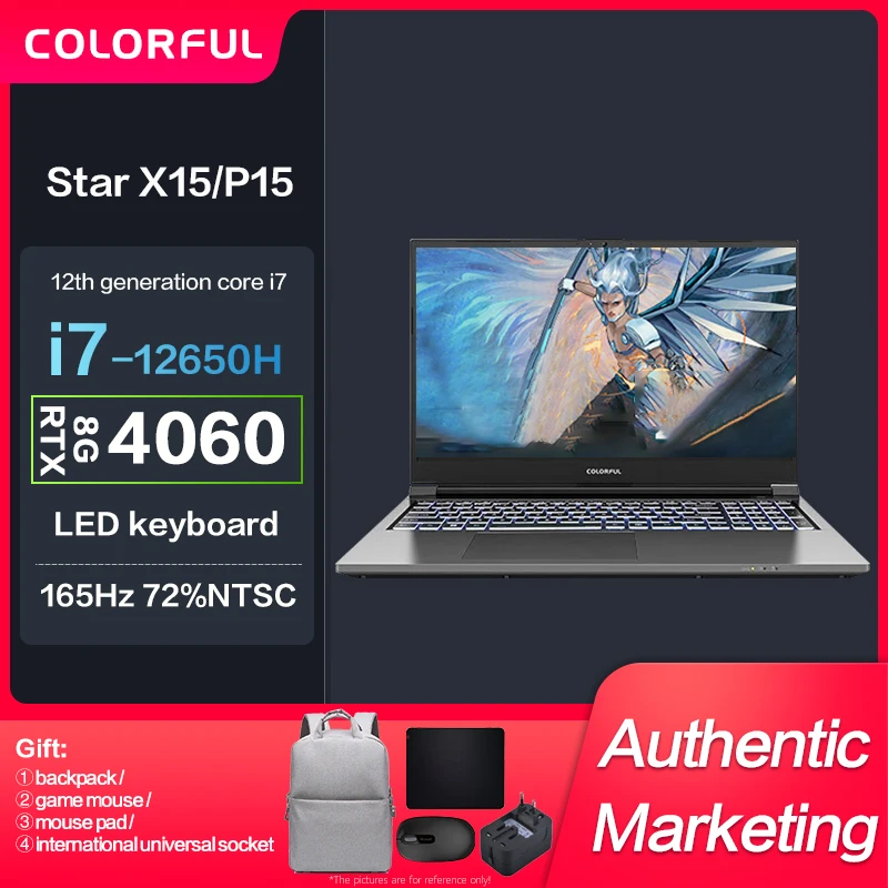 新発売カラフルスターx15/p15ゲーミングノートパソコンInteli7 i9 