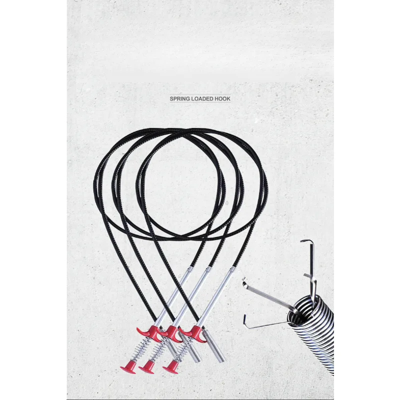 

160cm Toilet Snake Tube Unblock Bathroom Sewer Dredge Anti-Clogging Tool Telescopic Flexible Pickup Claw Reusable Drain Cleaners