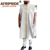 African Traditional Clothing for Men Dashiki Coats Short Sleeve Short Shirts and Ankara Pants 3 Piece Suit Agbada Robe A2016031 1
