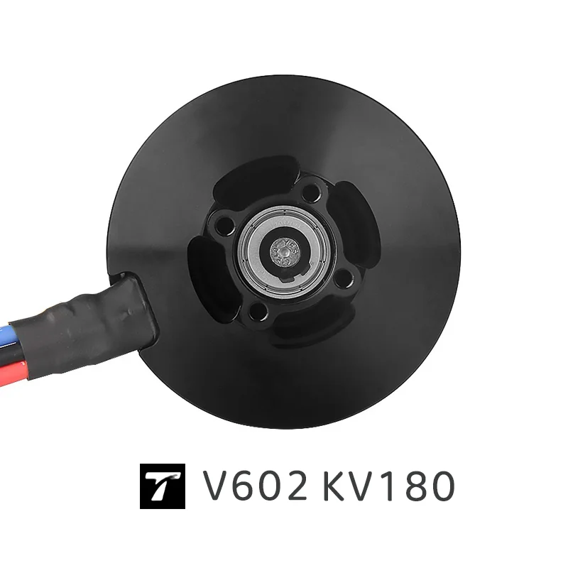 Moteur T-MOTOR V602 KV180 2000W pour Drone installé sur un bras de drone, prêt à l'emploi.