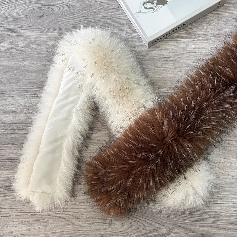 Luxurious Detachable Faux Fur Collar Winter Down Jacket - Elegant Parka with Removable Accents