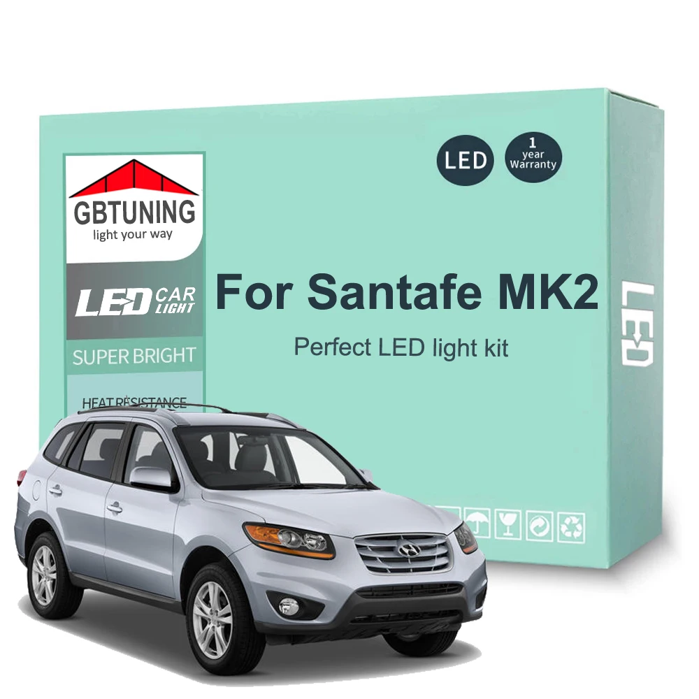 12 шт., фонарь для Hyundai Santa Fe Santafe MK2 2 II CM 2007 2008 2009 2010 2011