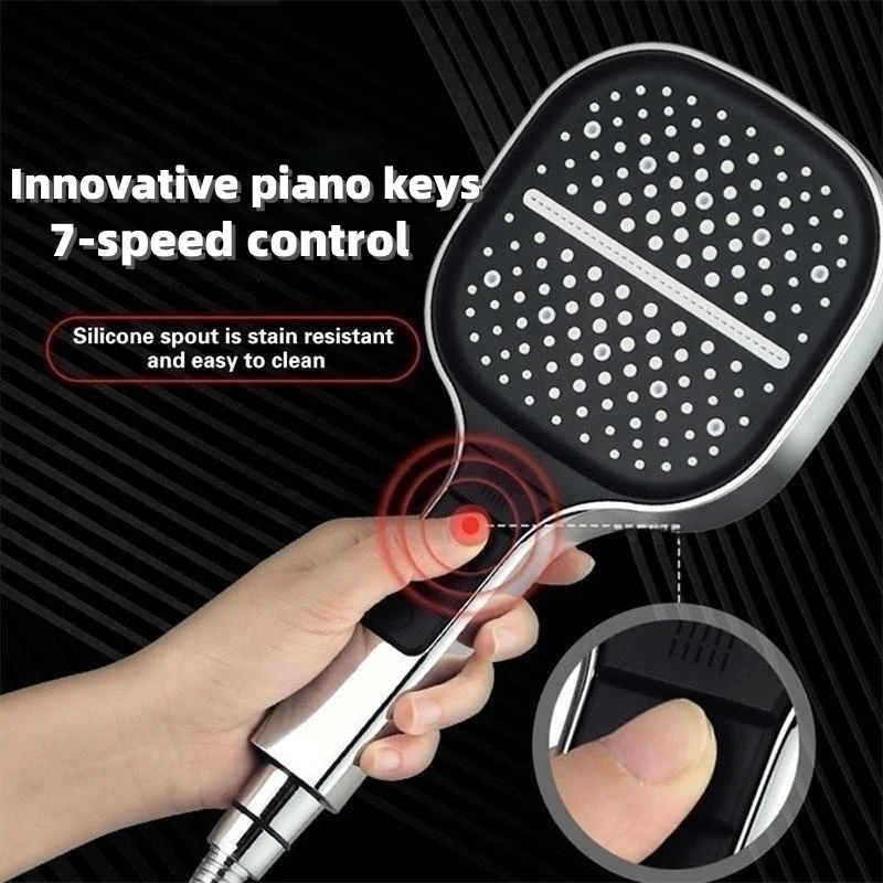 Large Shower Head 7 Modes Adjustable Shower Head Bathroom High-pressure Water-saving Shower Mixer Nozzles Bathroom Accessories 3