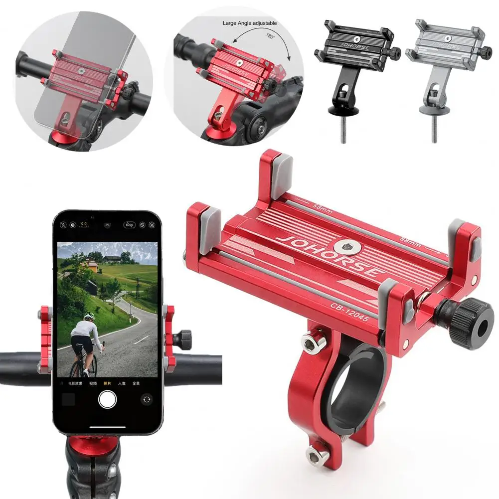 

Aluminum Alloy Bike Phone Holder Spiral Telescopic Bicycle Phone Mount Four Claws Lock Bike Cell Phones Holder for 58-88mm Phone