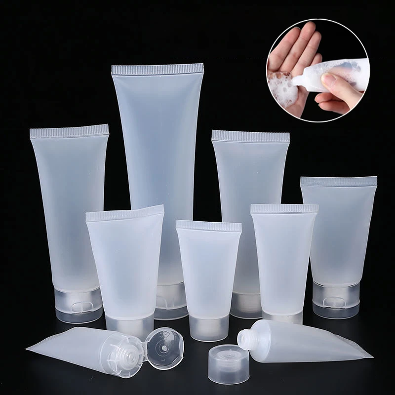 5pcs Empty Clear Tube Bottle Cosmetic Containers Cream Lotion Shampoo