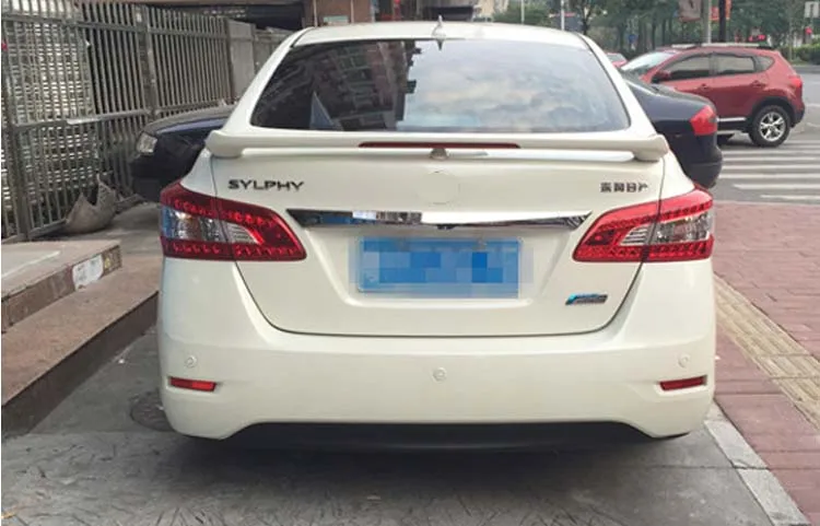 

Factory Style Spoiler Wing ABS for 2013-2019 Nissan Sentra 4DR Sedan LED Light Spoilers Wing 1pcs Colorless