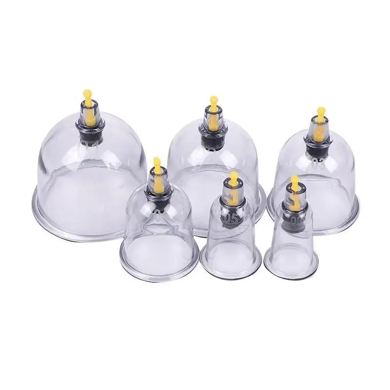 Cupping set 6pcs Vacuum Cupping Set High Strength Adsorption Magnetic Needle Home Beauty Salon Special Cupping Tool Set