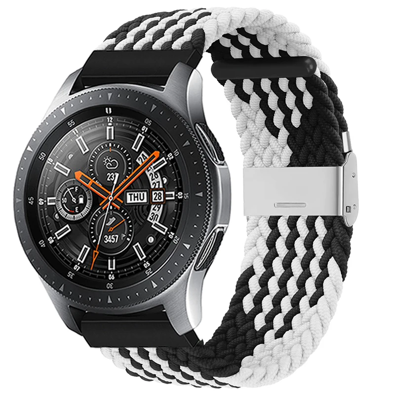 Nylon Braided Solo Loop Strap for Smartwatches - 20mm/22mm Band