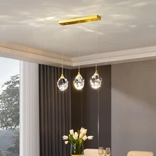 

Nordic Crystal Pendant Light for Living Room Bar Hanging Pendant Lamps for Bedroom Bedside Wall Light Home Decor Fixture