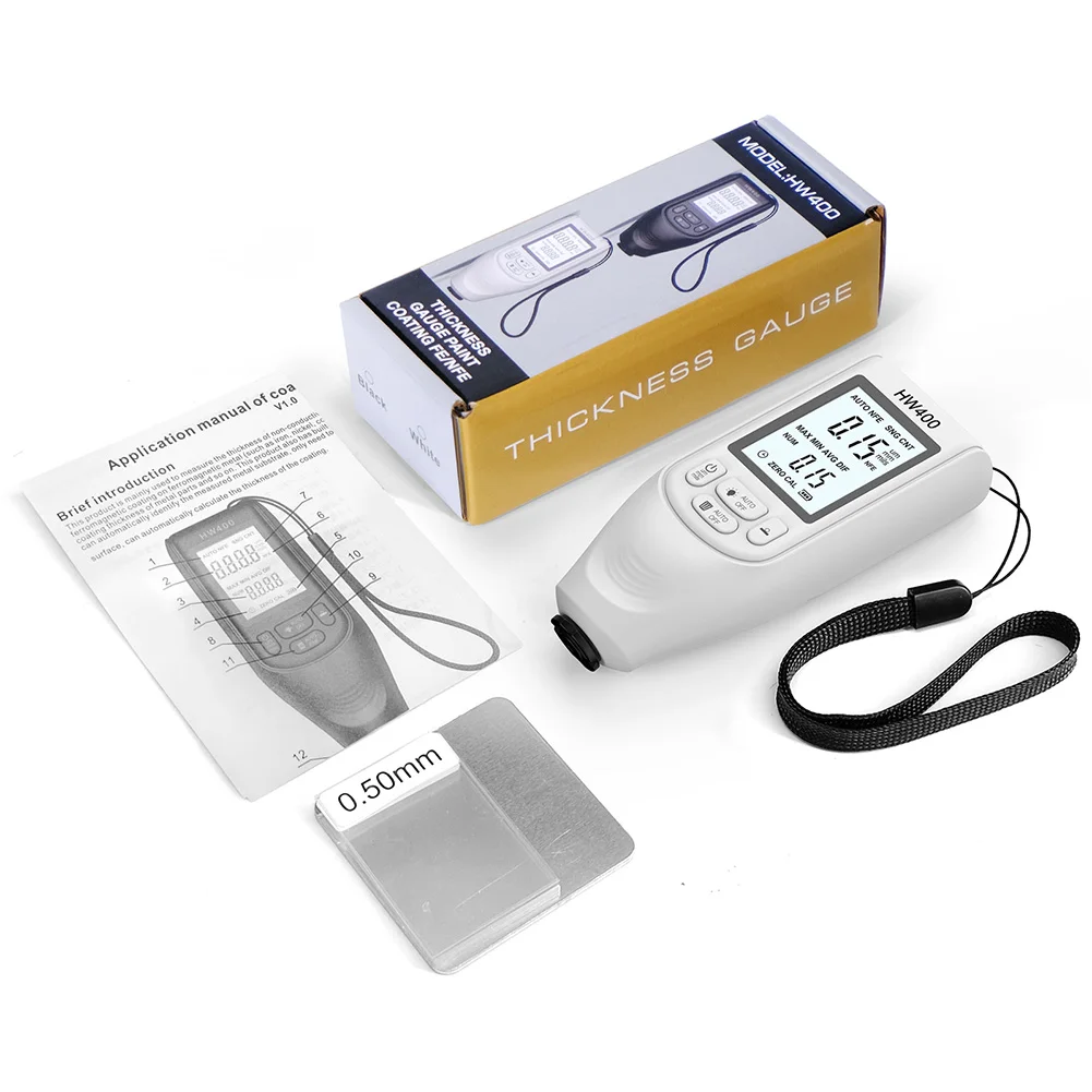 【Direct-sales】 HW400 Car Paint Coating Thickness Gauge 0-2000UM High ...