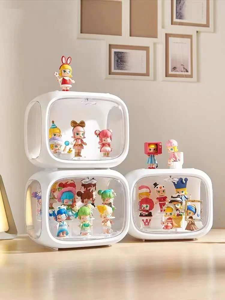 Children's Action Figure Storage Containers Clear Plastic