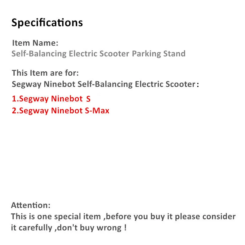 JayCreer Self-Balancing Electric Scooter Packing Stand For Segway Ninebot S / S-Max