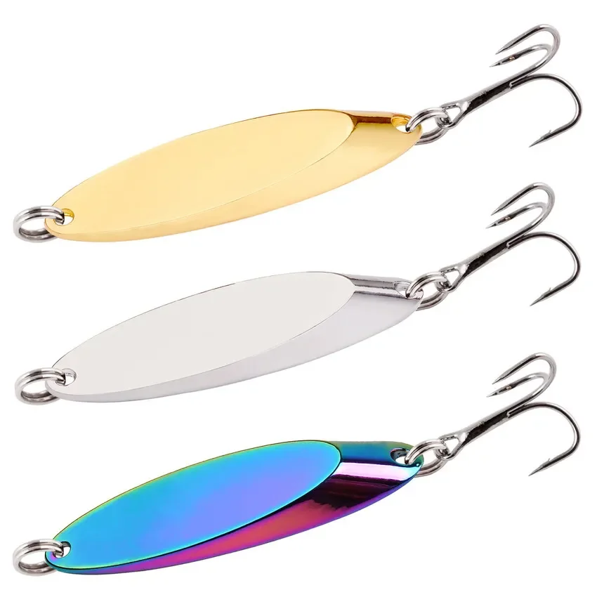 12pcs Fém Szeleburdi Evező lapátja lures Sebes pisztráng horgászni Becsal Nehezen Csali sequins paillette Mesterséges baits spinnerbait Barackfa szerszámok 1.5g-56g