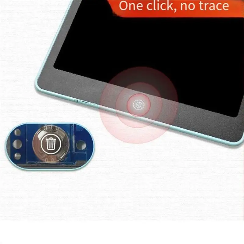 J1UL1N 16 인치 사무실 LCD 필기 태블릿 다채로운 필기 어린이 그림 낙서 손으로 그리는 태블릿, 파란색 내구성