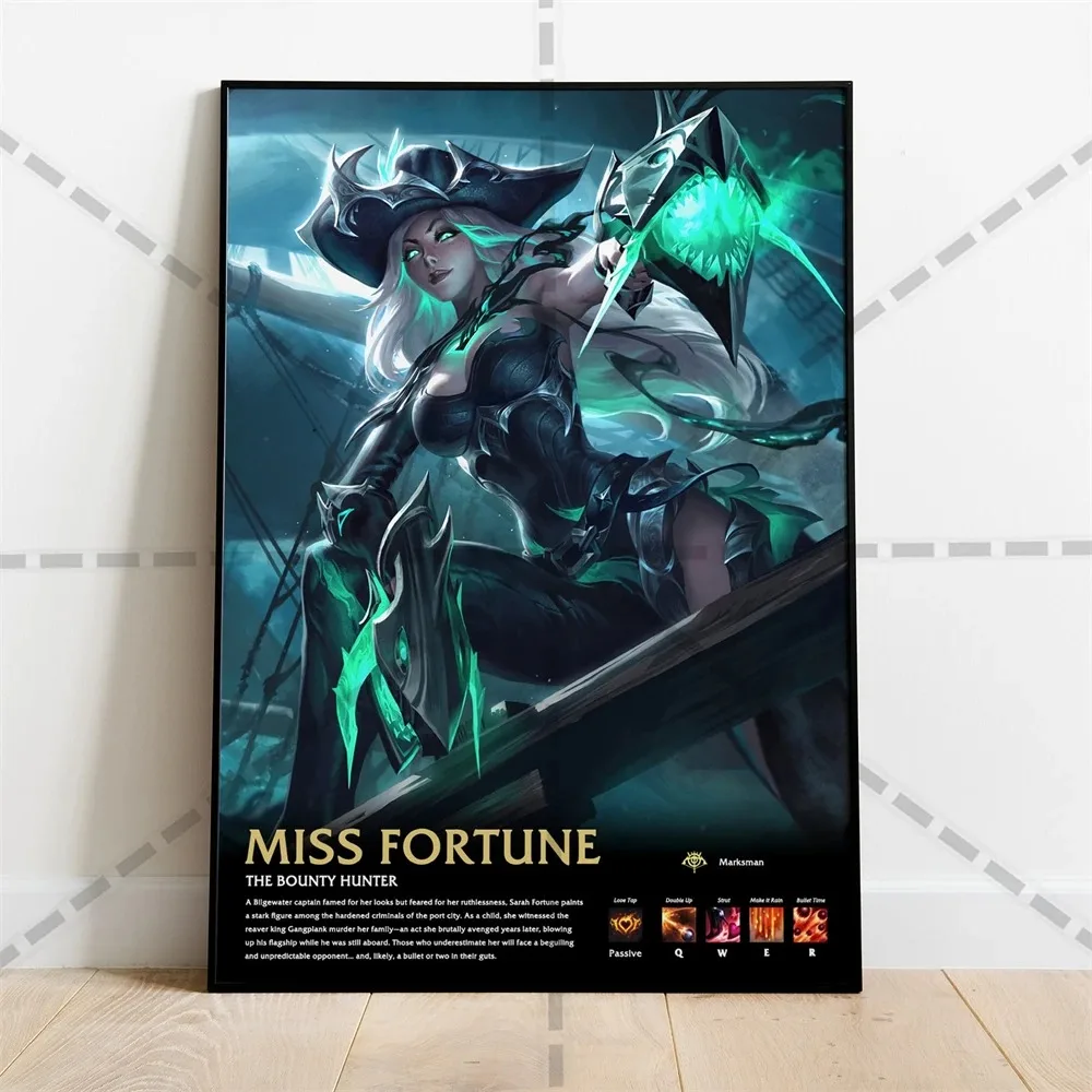 League of ATIONS End Miss Fortune Art Room Decor, Top Games, Neeko,  Morgana, Nidalee, Nocturne, Nasus, Mordekaiser, Aesthetic Painting, 2023 -  AliExpress, image size:1000x1000