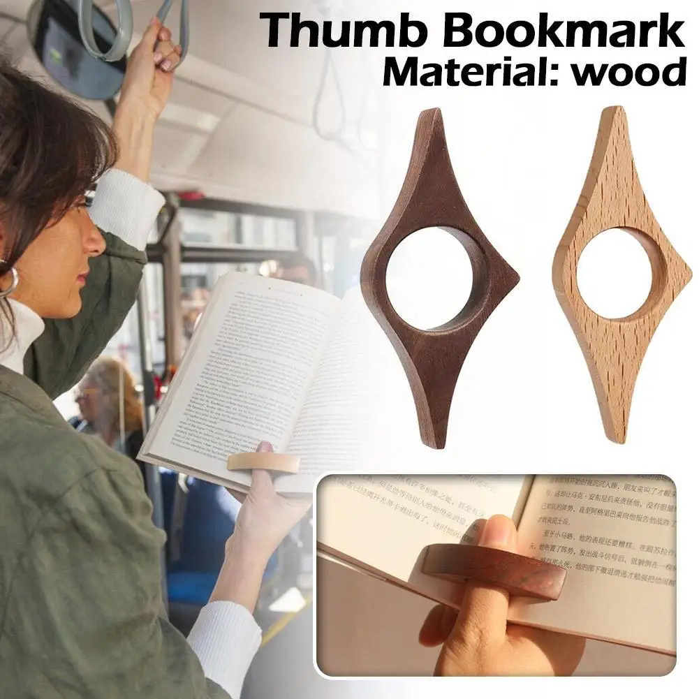 

Reading Finger Thumb Bookshelf Wooden Gifts Reading Supplies Creative Accompanying Solid Wood Handmade Art Accompanying