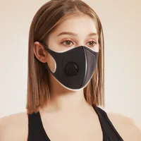 PM2.5 Face Mask Anti Dust Washable Facial Mouth Mask With Valve Double Filtration Ventilation Comfortable Safe Breathing Tool 2