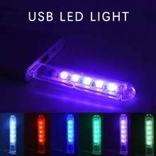 

3 8 24Leds Mini USB LED Table Lamp Portable Reading Desk Ultra Bright Reading Night lights Camping Bulb Power Bank Notebook