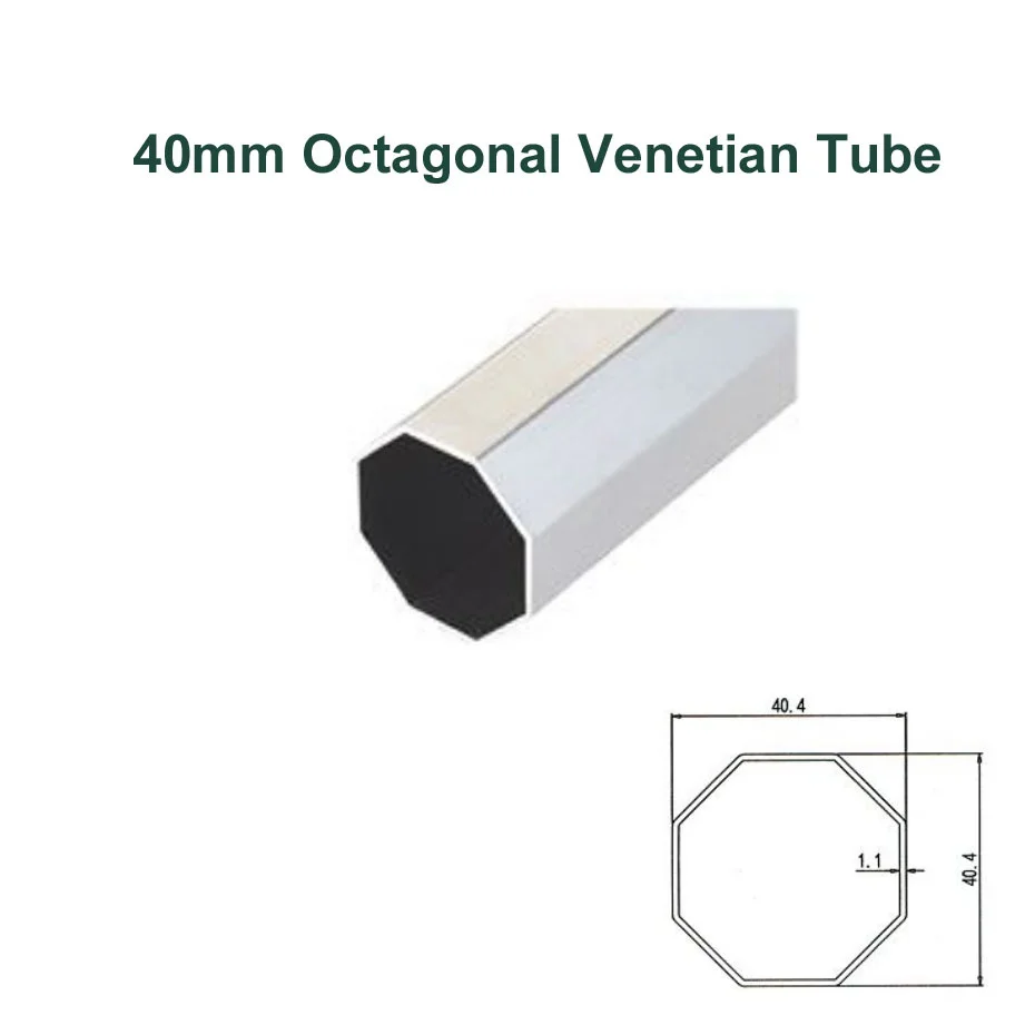Diâmetro de 40mm, Tubo Octogonal