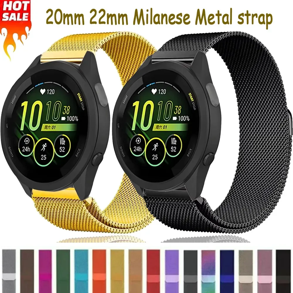 Stainless Steel Metal Strap - Premium Wristband Accessory for Smartwatches (20mm/22mm)