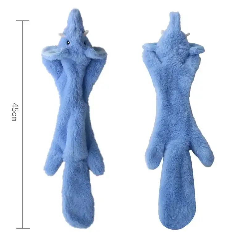 Funny Simulated Animal No Stuffing Dog Toy with Squeakers Durable Stuffingless Plush Squeaky Dog Chew Toy Crinkle Pet Squeak Toy - Image 10