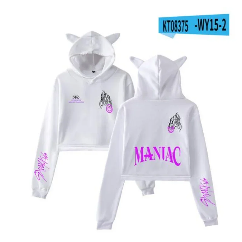 アパレル通販サイトランキング Stray Girls for Hoodie Top Crop TOUR WORLD Maniac Kids アイドル