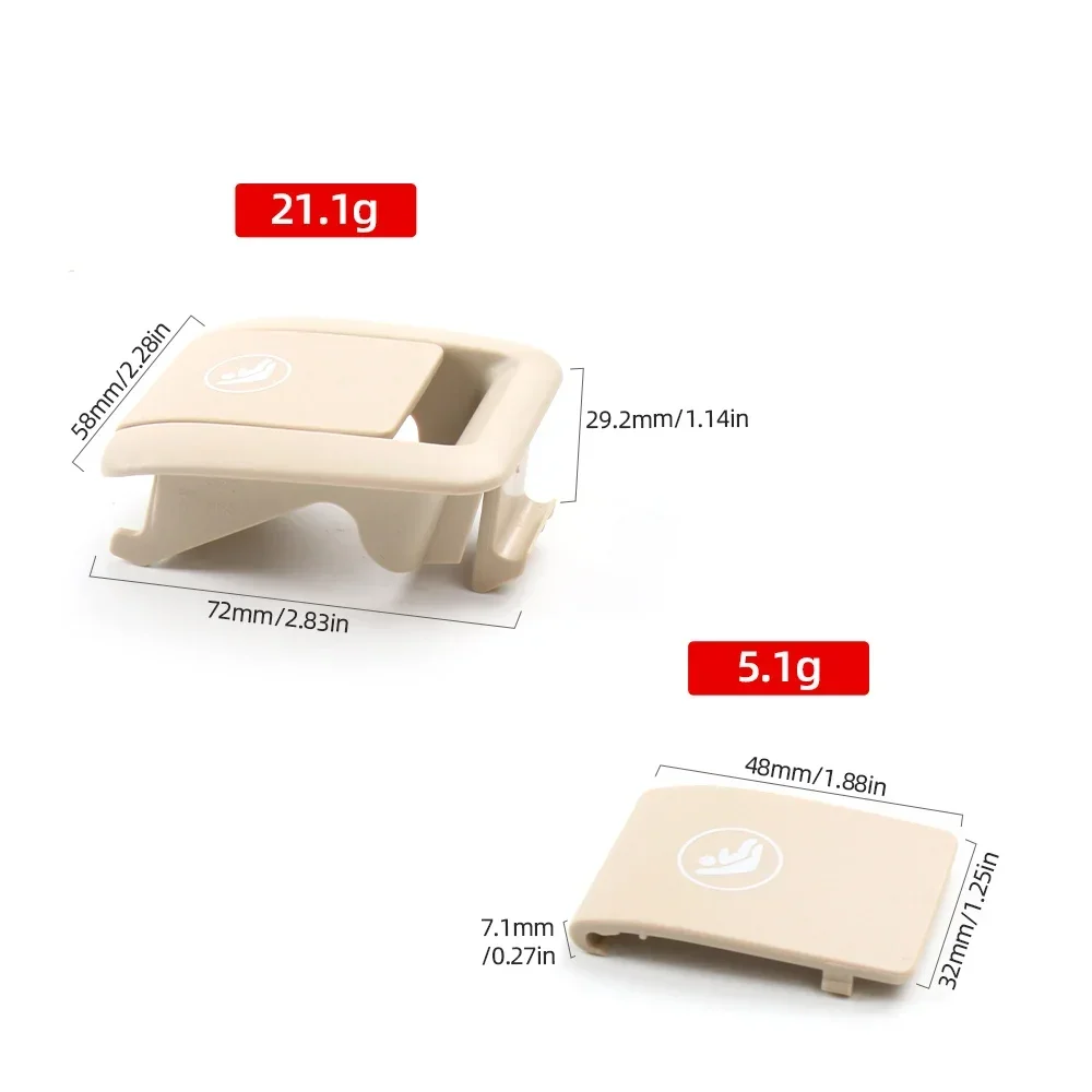 -22 Replace 52207451008 For BMW 5 Series G30 Rear Child Seat Safety ISOFIX Cover Restraint Car Hook Buckle Seat Cover Plate