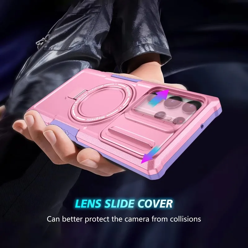 Hybrid Armor Case with Magnetic Wireless Charging and Car Holder Integration