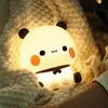 Kawaii Panda Led Night Light Lamp Cute Cartoon Pat Lamp Animal Bedroom Decorative Living Room Dolls Gifts kids Baby Night light 2