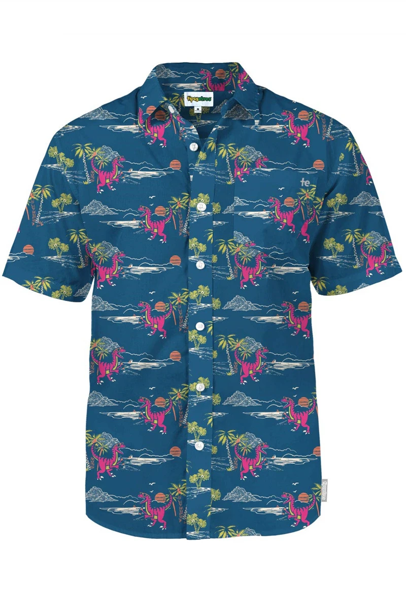 thumbnail image 1 of Camisa hawaiana de gran oferta de verano para hombre, camisas de playa con estampado divertido de hojas de surf en 3D para hombre, blusa genial de gran tamaño, ropa de calle, 1 of 5