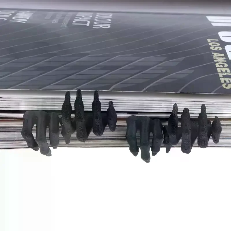 2Pcs 크리 에이 티브 3D 북마크 개인화 된 공포 분위기 페이지 마커 학교 홈 독서를위한 최고의 선물