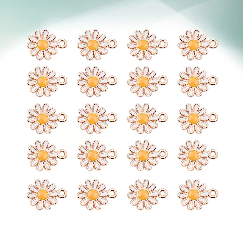 

Daisy DIY Pendant Earring Accessories Flower Charms Decor for Girls Pendants Props Accessory Ornaments Jewlery