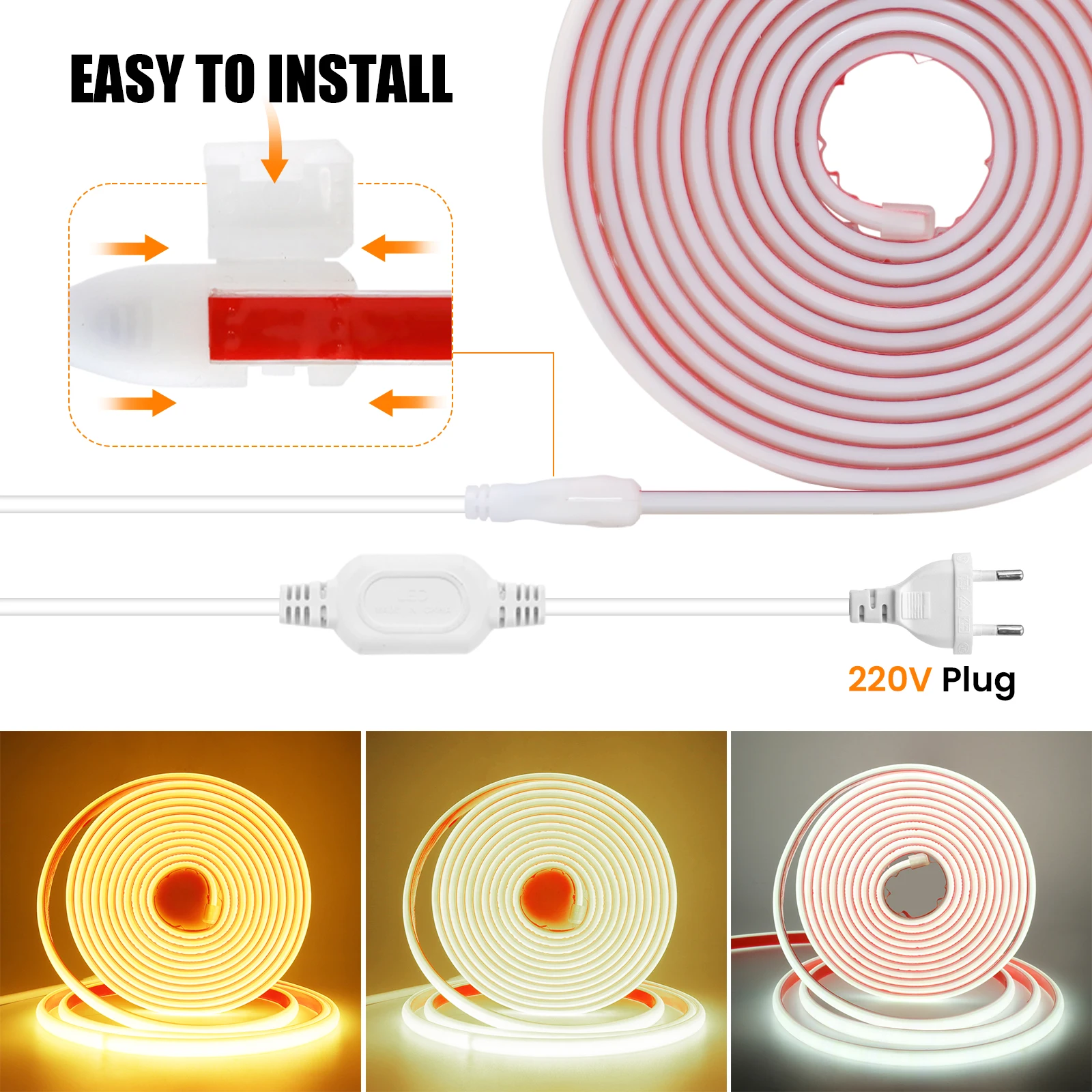 รูปสินค้า แถบไฟ LED หรี่แสงได้ 288 ดวง กันน้ำ IP65 สำหรับภายนอก
