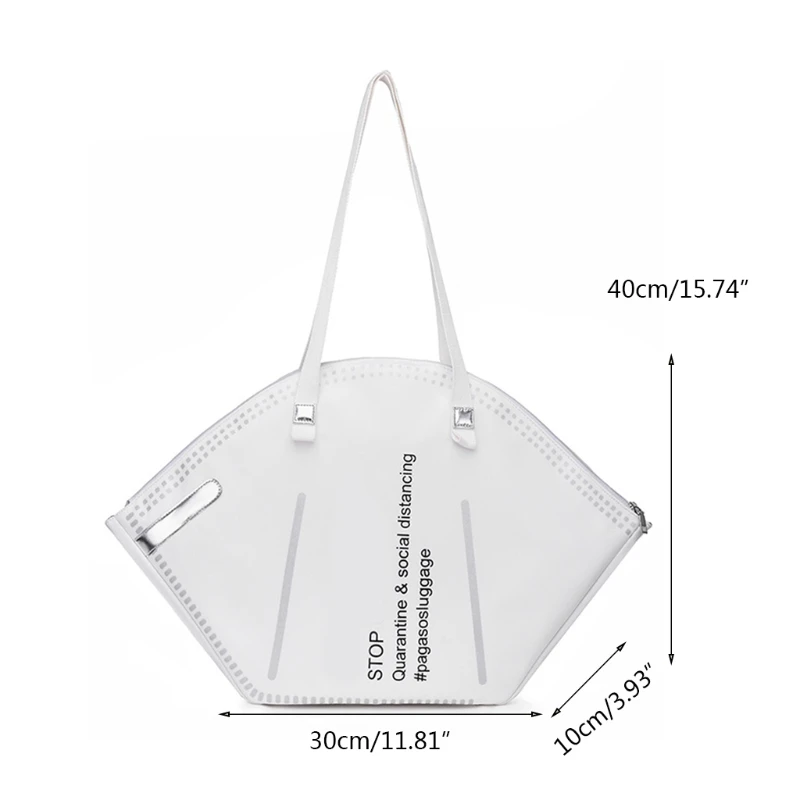 Fashion Women Large Mask Shopping Tote Bag Casual Daily Shoulder Handbag Home Storage Grocery Bags for Girls Lady