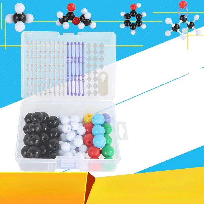 Kit De Modelo Molecular De Química – Construye Estructuras 3D Con Colores Vibrantes, Ideal Para Estudiantes Y Profesores