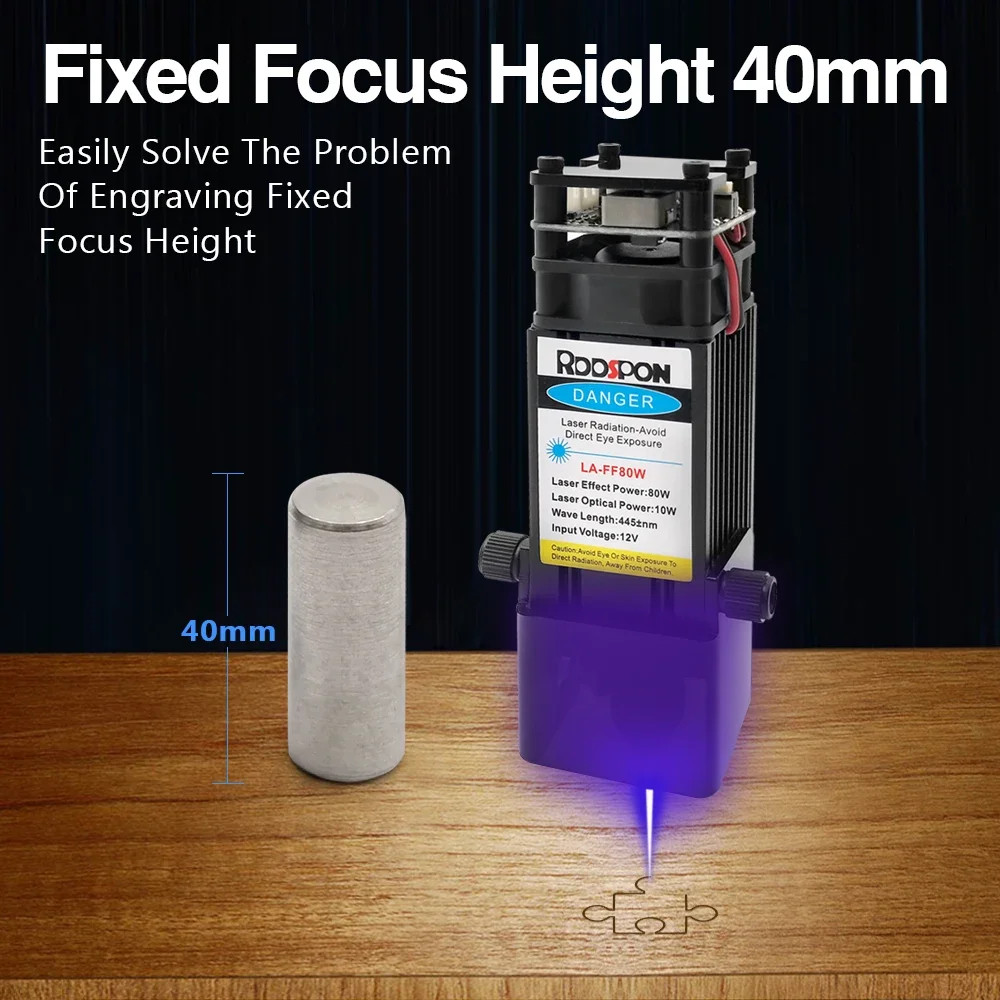 Laser Module 80W With Air Assist 40W 450nm TTL Laser Head For Home DIY CNC Engraving Cutting Machines Wooden Working Tools laser module,laser engraving machine