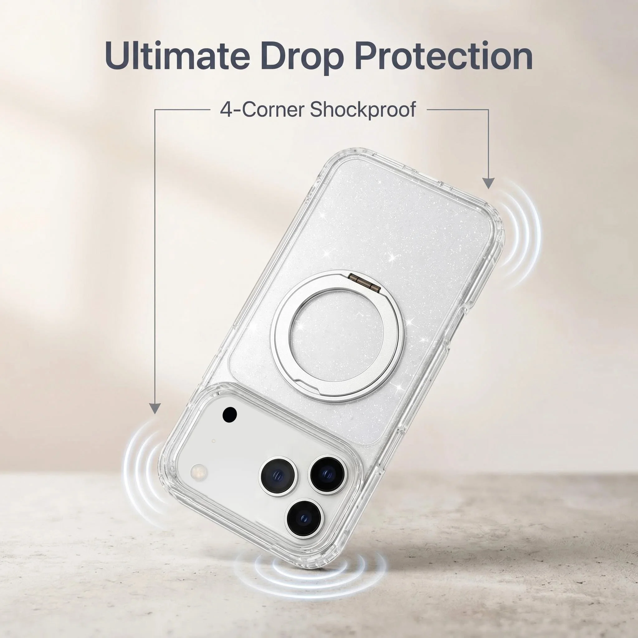 Luxury Cute Flower Design Shockproof Phone Case - Soft Silicone Cover