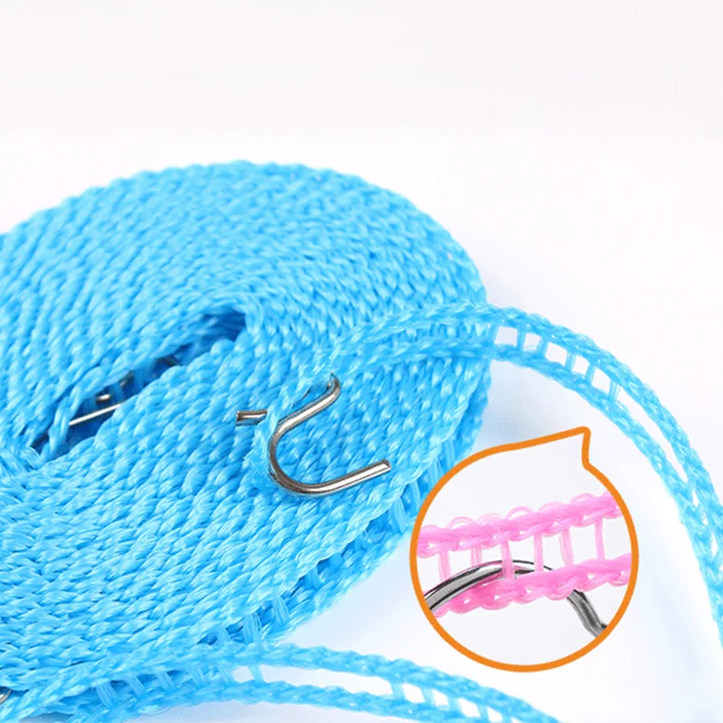 5m Windproof Non-Slip Clotheslines Outdoor Travel Business Clothesline Laundry Non-slip Washing Clothes Line Rope clothing drying rope clothes drying line