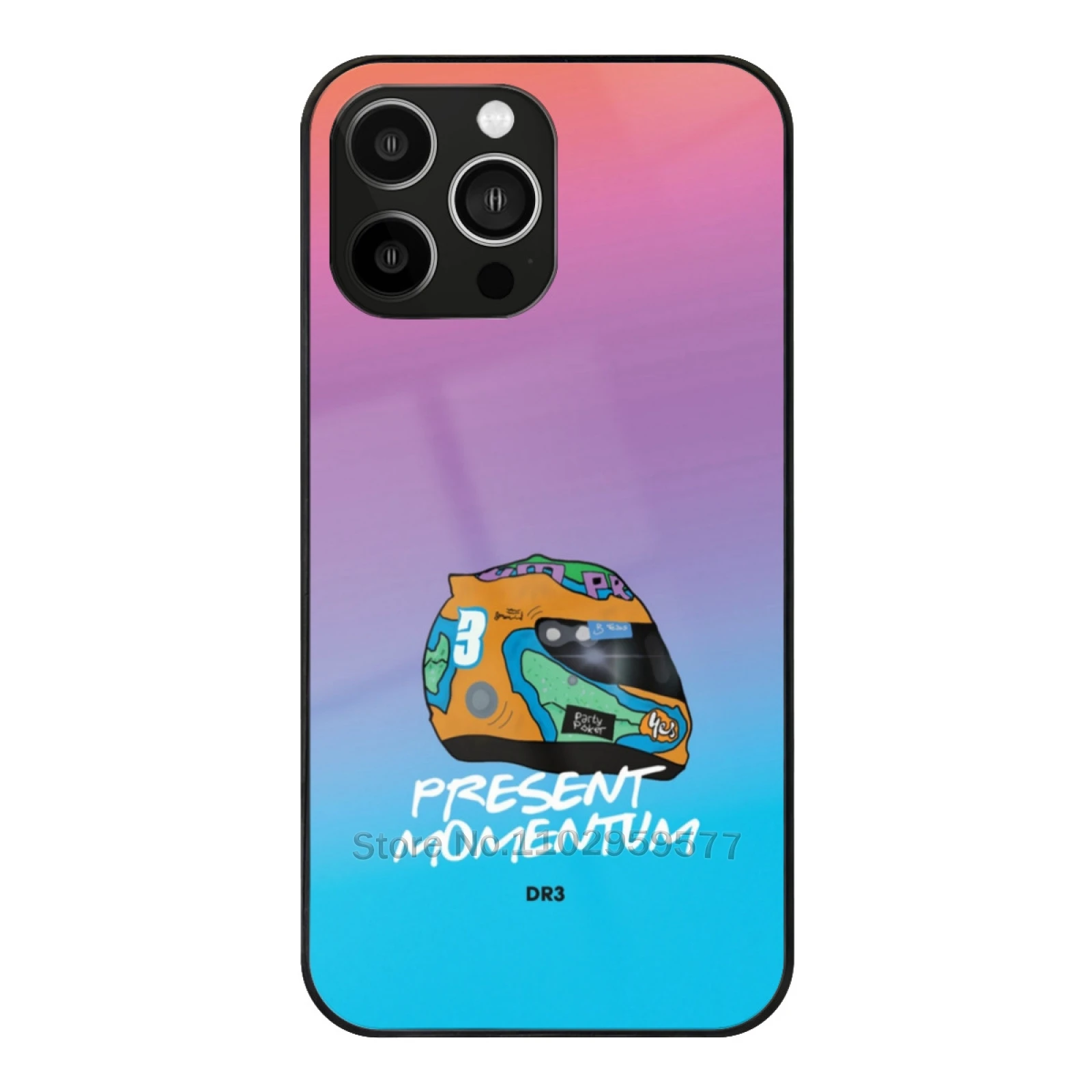 

Daniel Ricciardo 2022 Present Momentum Phone Case Tempered Glass For Iphone 15 14 13 11 12 Pro 8 7 Plus X Xr Xs Covers