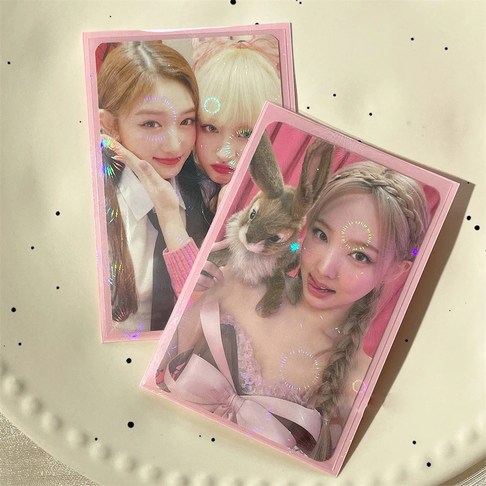 Sharkbang 50pcs/Lot Holo Card Sleeves 61x91mm 20C Fireworks PP Kpop Holder For Postcards Films Game Cards Photocard Protector 6