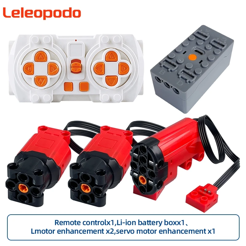 Enhanced Power Functions Servo Red Motor Building Block Toy Accessories