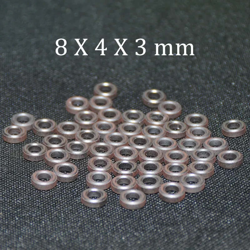 50pcs Ferrite Core EMI Filter 8X4X3 mm Ferrite Cores Ring AntiParasitic Toroide Toroidal Kit