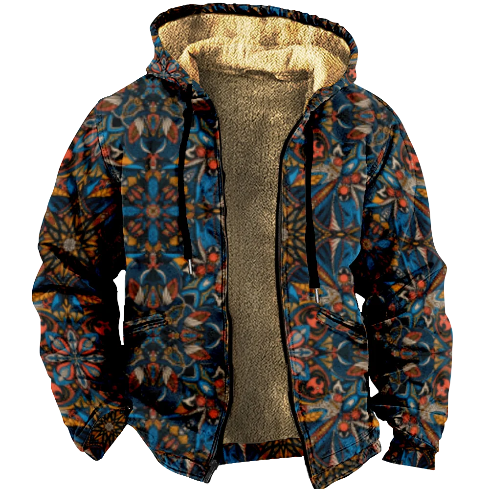 

2023 flower personality Hoodie Fanshion Sweatshirts Winter Casual Long Sleeve Pullover Plus velvet Coat 2389
