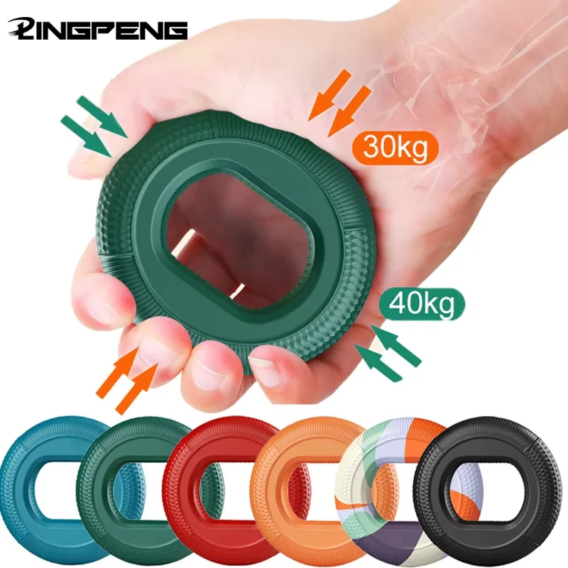 Silicone Finger Gripper Ring Hand Muscle Strengthener Ring Wrist Finger Trainer Exercise Carpal Expander Workout Fitness Device 1
