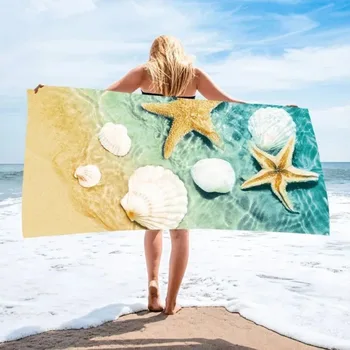 Quick-drying Sandproof Beach Towels Bach Accessories Beath Towels Large Size Microfiber Bath for Seaside Camping Vacation Pool