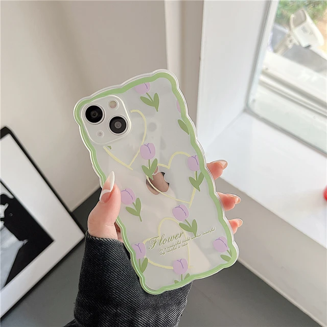 Silicone Phone Case Iphone 13 Pro Max  Clear Wavy Iphone Case Iphone 13 Pro  - Capa - Aliexpress