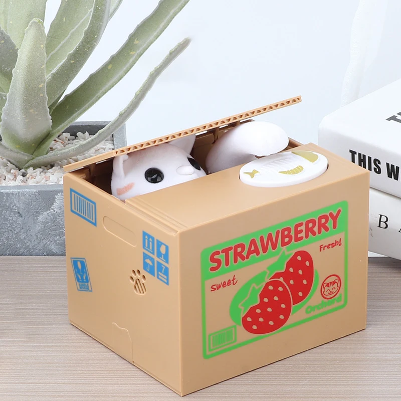 Creative Animal Saving Jar Electronic Bank Stealing Panda Children's Toys Large Capacity Money Box Home Decorations_voghion.com